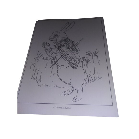 Alice in Wonderland Coloring Book British Library Pomegranate Soft Cover - Picture 7 of 11